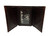 Men's Dark Brown Smooth Leather Trifold Wallet w/ USA Flag
