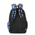 Large Blue Canvas Backpack Aztec Design