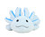 Blue axolotl plush stuffed animal with aromatherapy