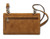Sierra Tan Roughout Leather Clutch Crossbody