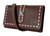 Women's Teagan Brown Leather Trifold Wallet Crossbody