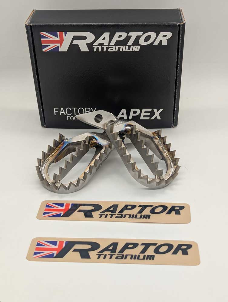 ACRONYM スパイクテープ　スタッズ Raptor Apex Titanium Foot Pegs | Ducati Desmo450 MX (2025+)