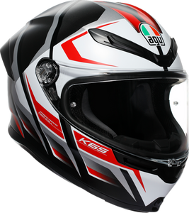 AGV K6 S Helmet - Karve - Matte Black/White/Red - 2XL 2118395002-025-XXL