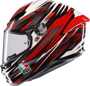 AGV K6 S Helmet - Reeval - White/Red/Gray - 2XL 2118395002-023-XXL