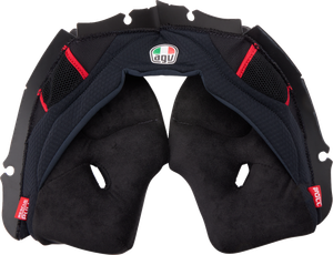 AGV Pista GP RR Cheek Pads - Black/Red - 2XL 20KIT603010012X