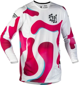 Youth Lite Vibe Jersey White/Pink/Blue Yxl