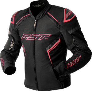 Womens S1 D3o Textile Jacket Blk/Flo Pink 3xl
