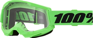 Strata 2 Goggle Neon Green Clear Lens