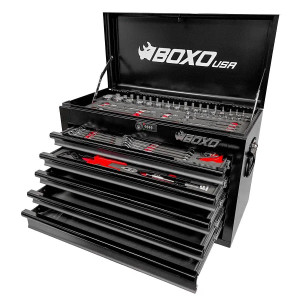 BoxoUSA MotoBox 103-Piece Metric Tool Set w/5-Drawer Box BoxoUSA MotoBox 103-Piece Metric Tool Set w/5-Drawer Box