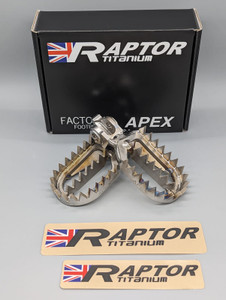 Raptor Apex Titanium Foot Pegs | Triumph TF 250/450-X (2024+)