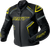 S1 D3o Leather Jacket Blk/Gry/Flo Yel Lg