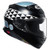 SHOEI RF-1400 Shakin' Speed Motorcycle Helmet TC-2 Black/White/Lt Blue