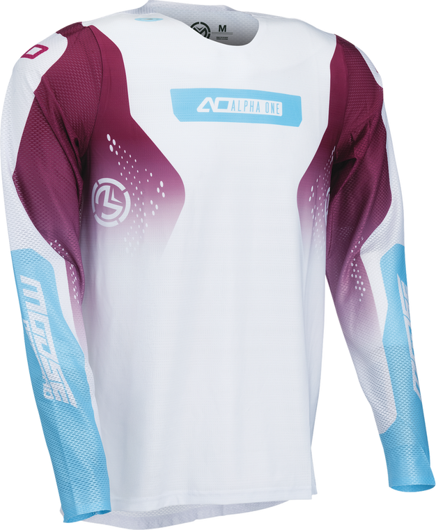 MOOSE OFFROAD Alpha One Jersey - White/Purple - 3XL 2910-8820