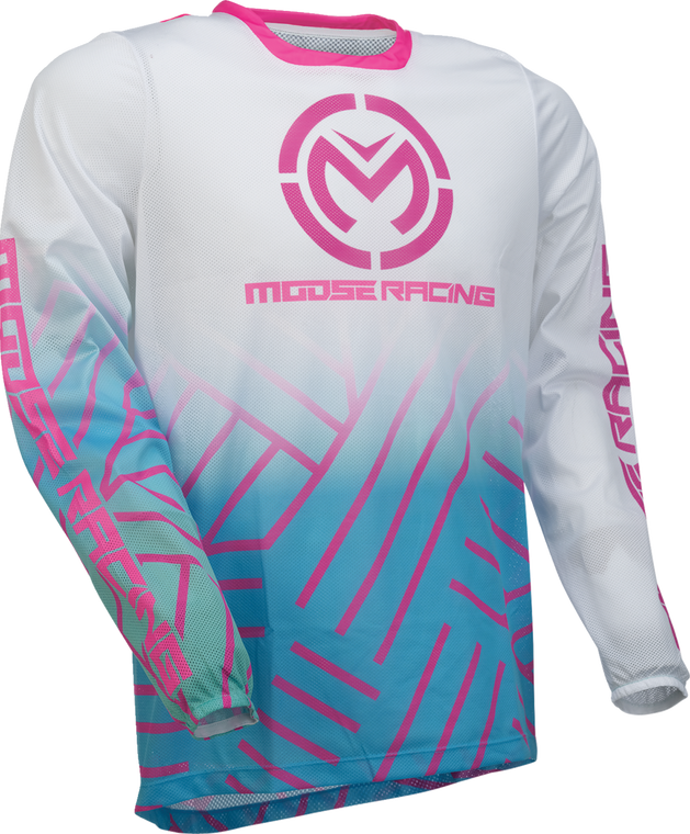 MOOSE OFFROAD Sahara Jersey - Pink/Blue/White - 2XL 29107960