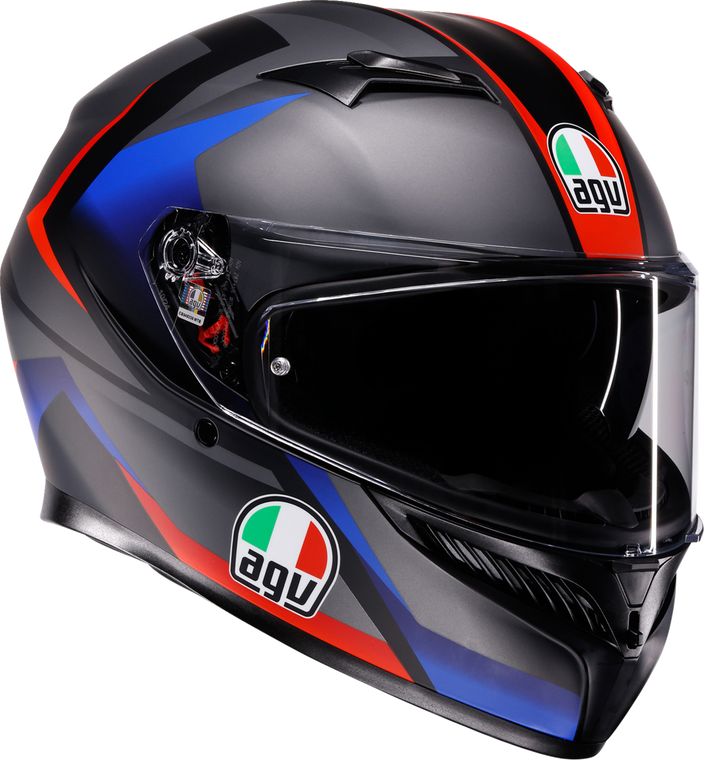 AGV K3 Helmet - Striga - Matte Black/Blue/Red - 2XL 2118381004-024-XXL