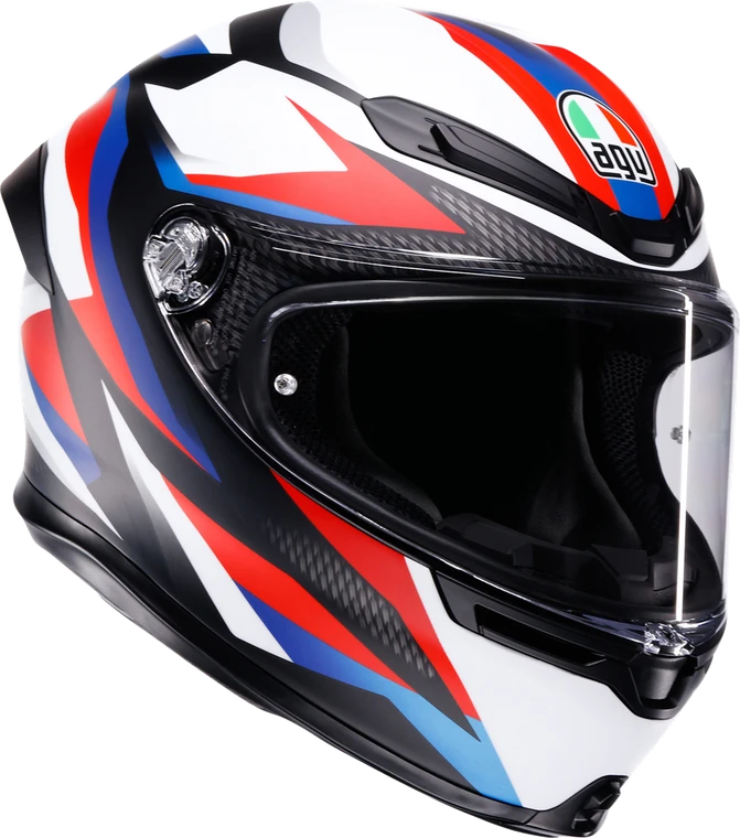 AGV K6 S Helmet - Timewarp - Matte Black/Red/Blue - Small 2118395016-028-S