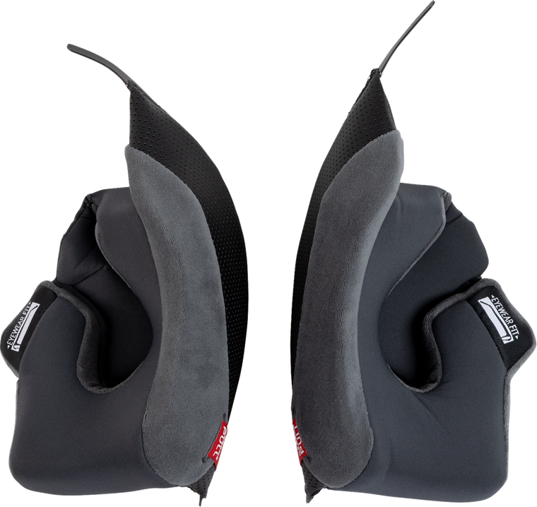 AGV K7 Cheek Pads - Gray/Black - 10 mm 2018500147-629-N