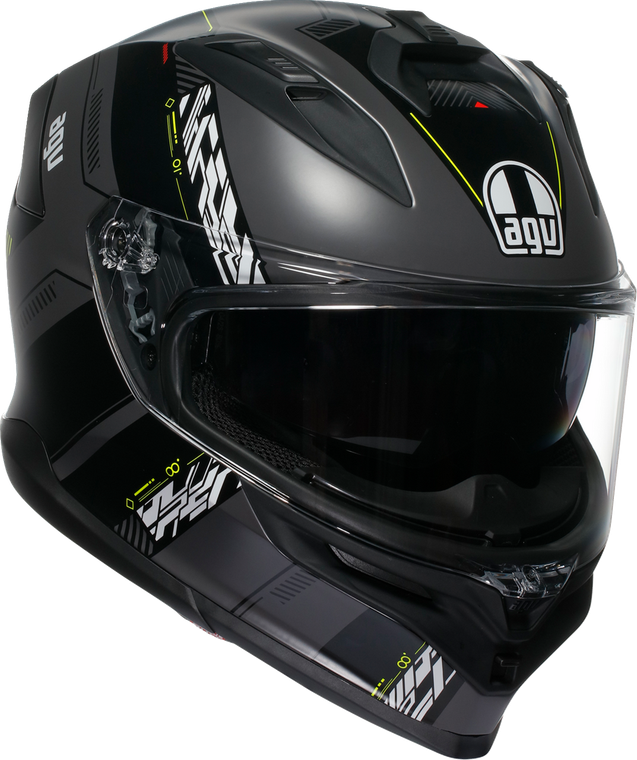 AGV K7 Helmet - Kyber - Matte Gray/Yellow Fluo - XL 2118399004-007-XL