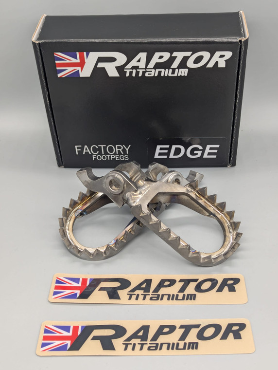 Raptor Edge Titanium Foot Pegs | Triumph TF 250/450-X (2024+)