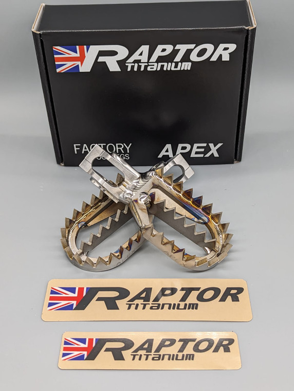 Raptor Apex Titanium Foot Pegs | Beta (2020+) (not Xtrainer)