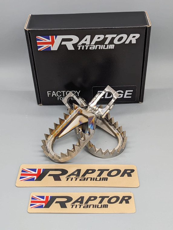 Raptor Edge Titanium Foot Pegs | Beta (2020+) (not Xtrainer)