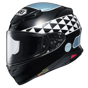SHOEI RF-1400 Shakin' Speed Motorcycle Helmet TC-2 Black/White/Lt Blue