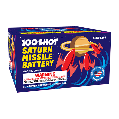 Saturn Missile Battery - 100 Shot SB (Case)