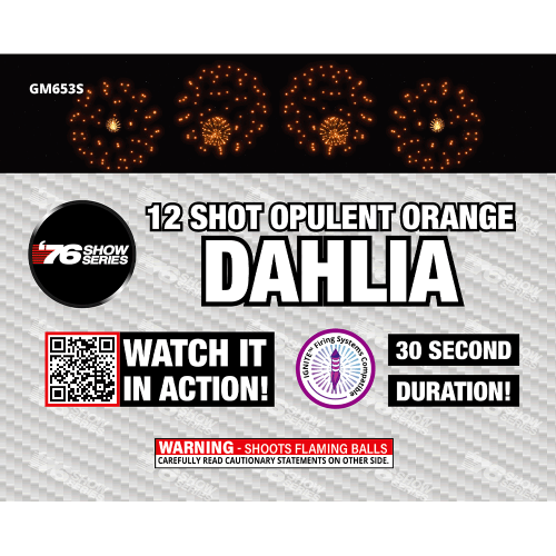 12s O/Pu/Pi/Aq Dahlia Asst (30 sec) (Show) (Case)