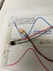 Circular piezo PVDF sensor, with wires, thin gold electrode 12.5 mm or 25 mm diameter