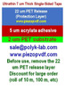 Ultrathin Free Standing Single Sided Tape 3 um, 5 um, 7 um, 10 um,  30 um, Paper Size