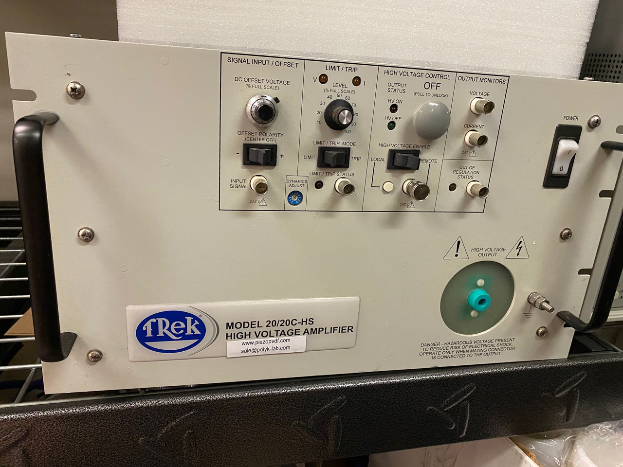 Trek 20/20C-HS +/-20 kV/20 mA-100 mA High Voltage Amplifier