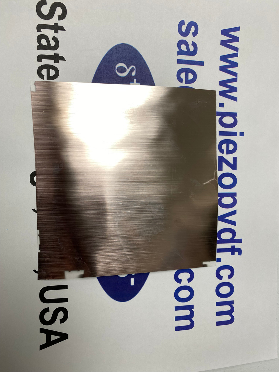 Poled PVDF piezo film, 200 um thick, with electrode