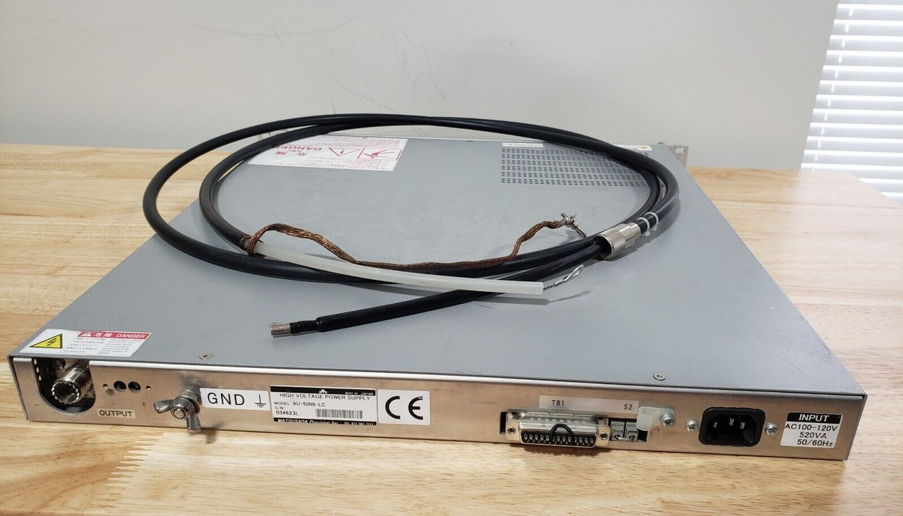 Matsusada Precision High Voltage Power Supply AU-50N6-LC NEG -50 kV, 6 mA,  With Cables and Manual, Great condition