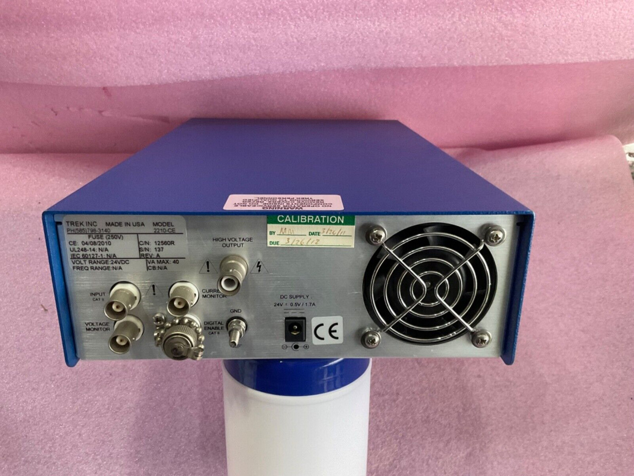 Refurbished Trek 2210 High Voltage Amplifier +/-1000 V 40 mA