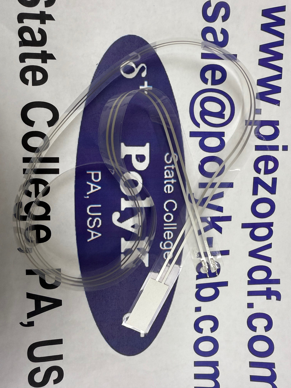 Piezo PVDF Sensor FDT-052K with extra long 800mm Flexible Leads