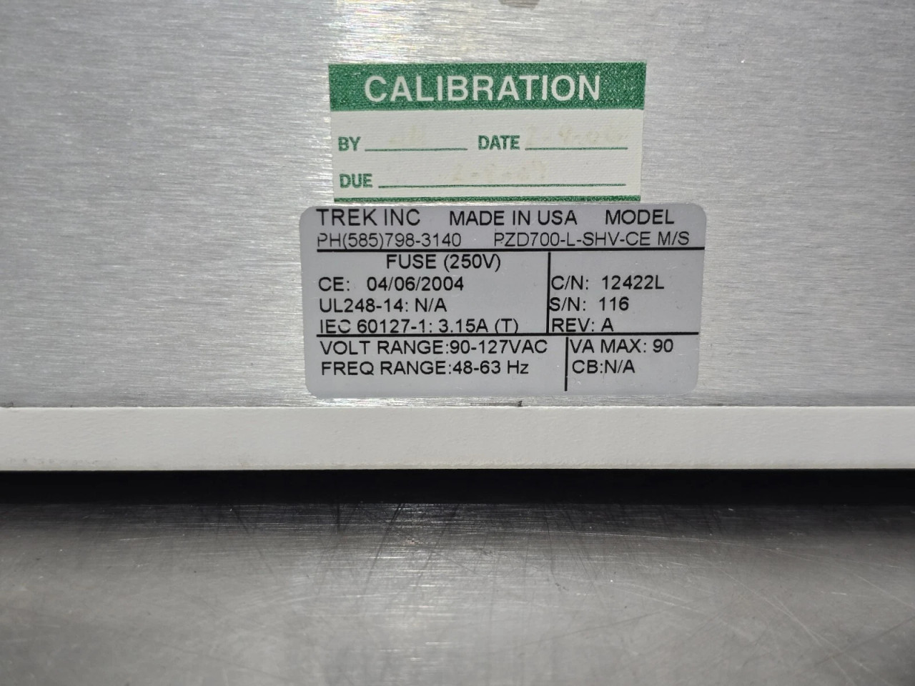 Trek PZD700 M/S High Voltage Power Amplifier and Piezo Driver, +/-700V, 200 mA, 125 kHz bandwidth, 370 V/us slew rate