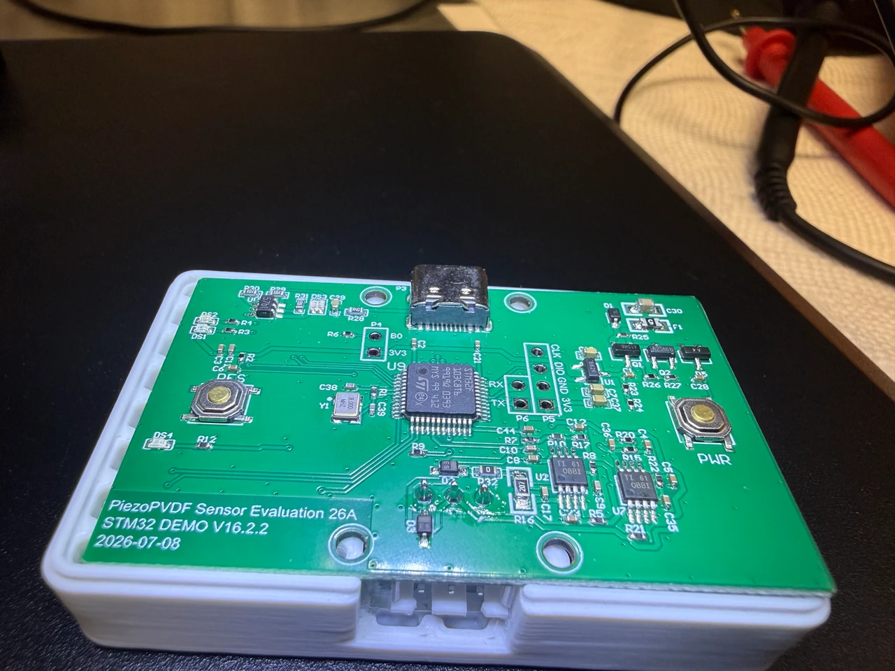 Piezo Sensor Signal Acquisition and Bluetooth Transmission