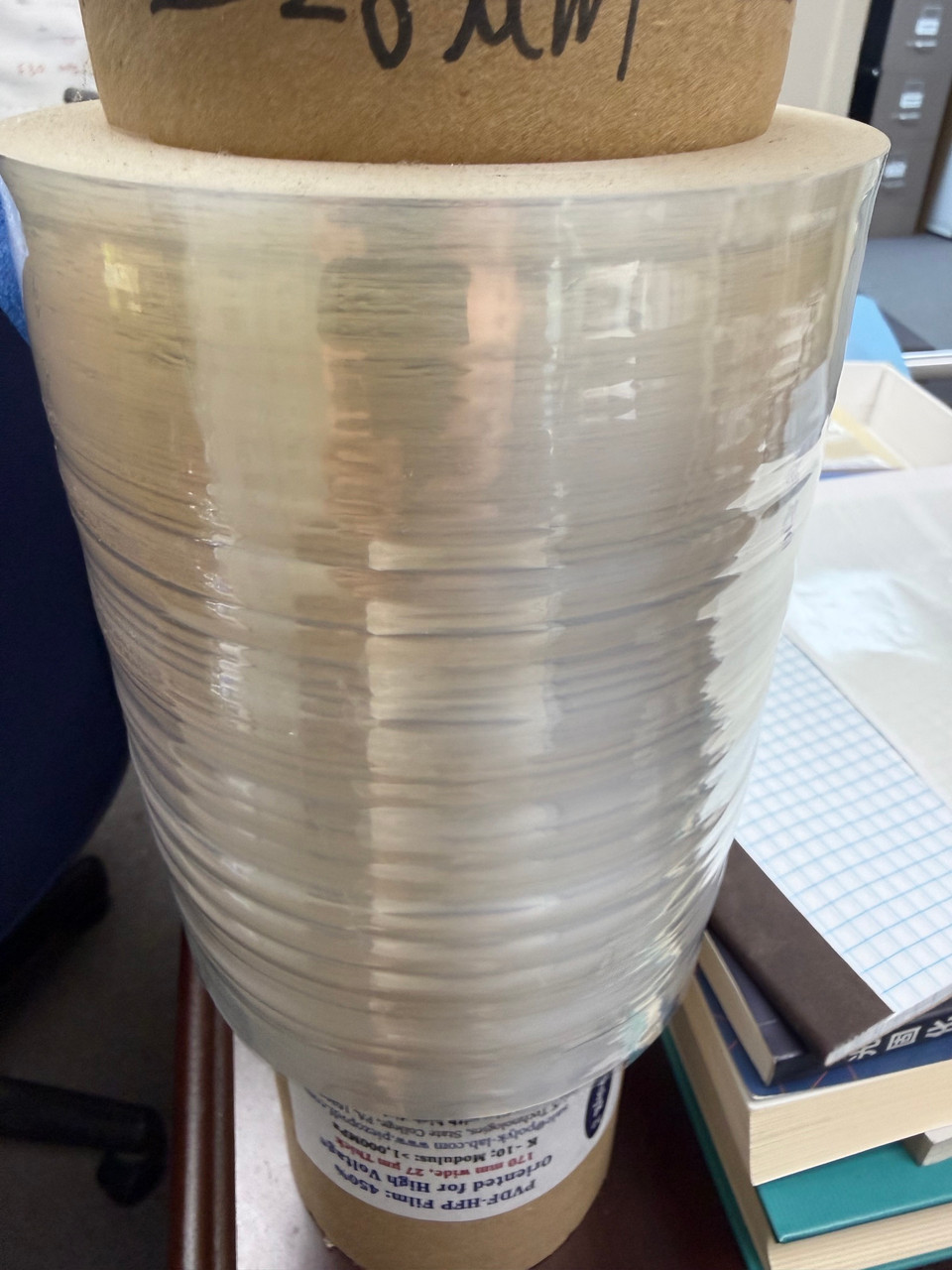 Uniaxially Oriented PVDF-HFP film, 27 um thick, high dielectric breakdown >600 MV/m