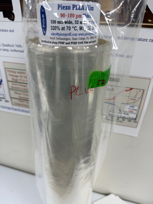 Piezoelectric PLLA Film Uniaxially Oriented d14 Poly(L-Lactide) Poly(L-lactic acid)