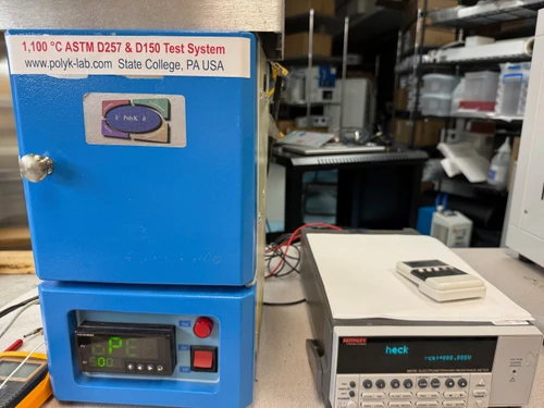 High Voltage Test Service: ASTM D257 at 25 C, 100 C, 200 C, and 300 C