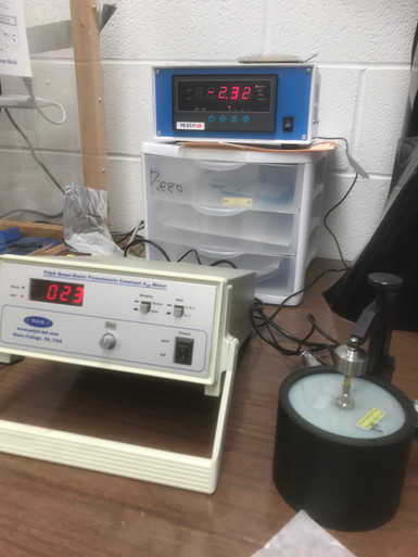 Piezoelectric coefficient d33 measurement service, up to 10 samples