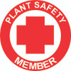 Plant Safety Member Hardhat Sticker