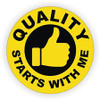 Quality Starts With Me Hardhat Sticker