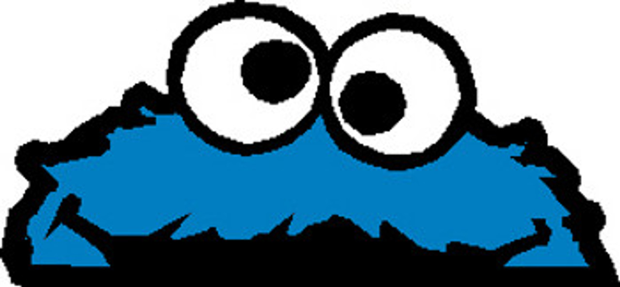 The Cookie Monster Face Sticker