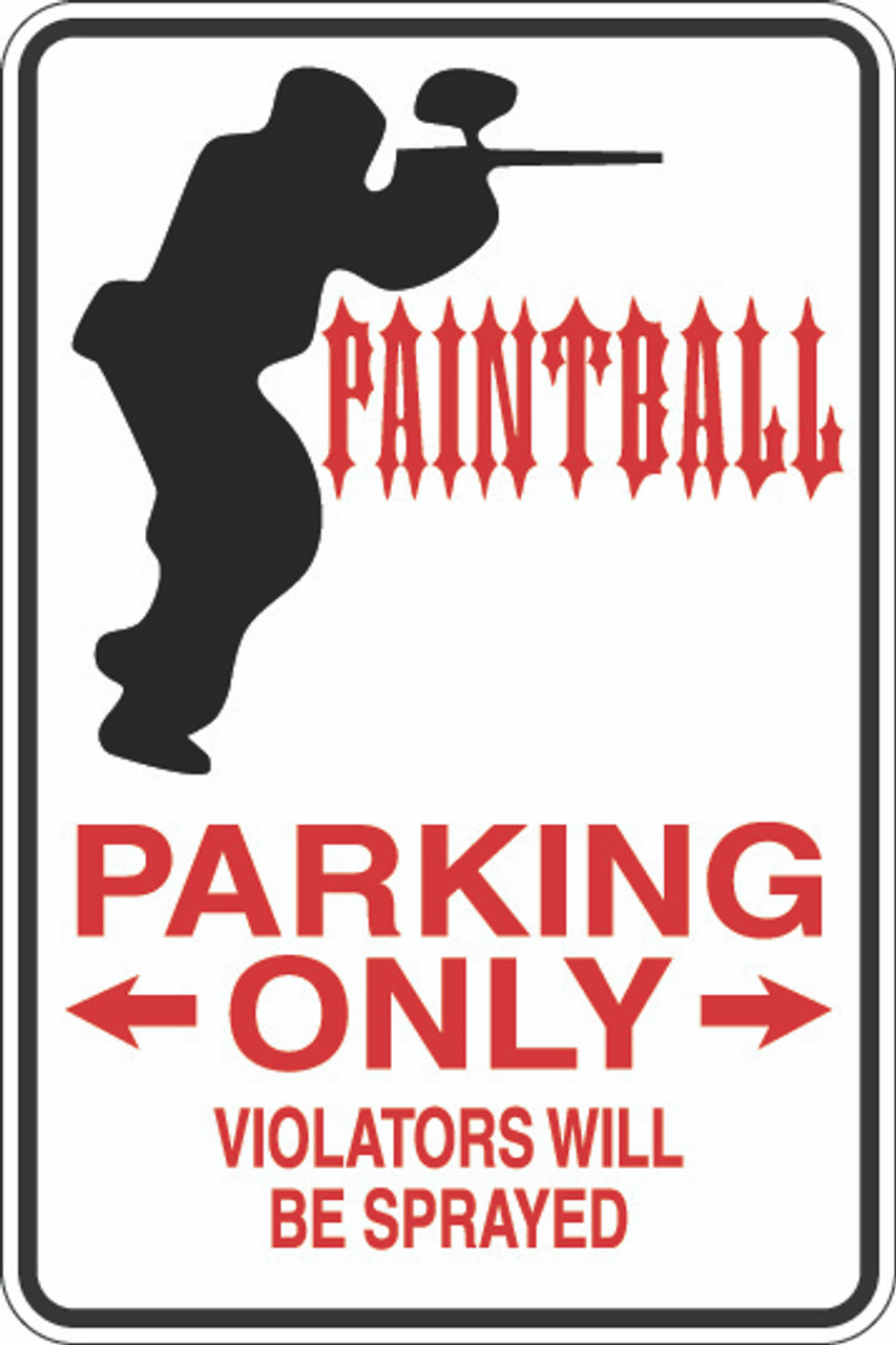 paintball sign