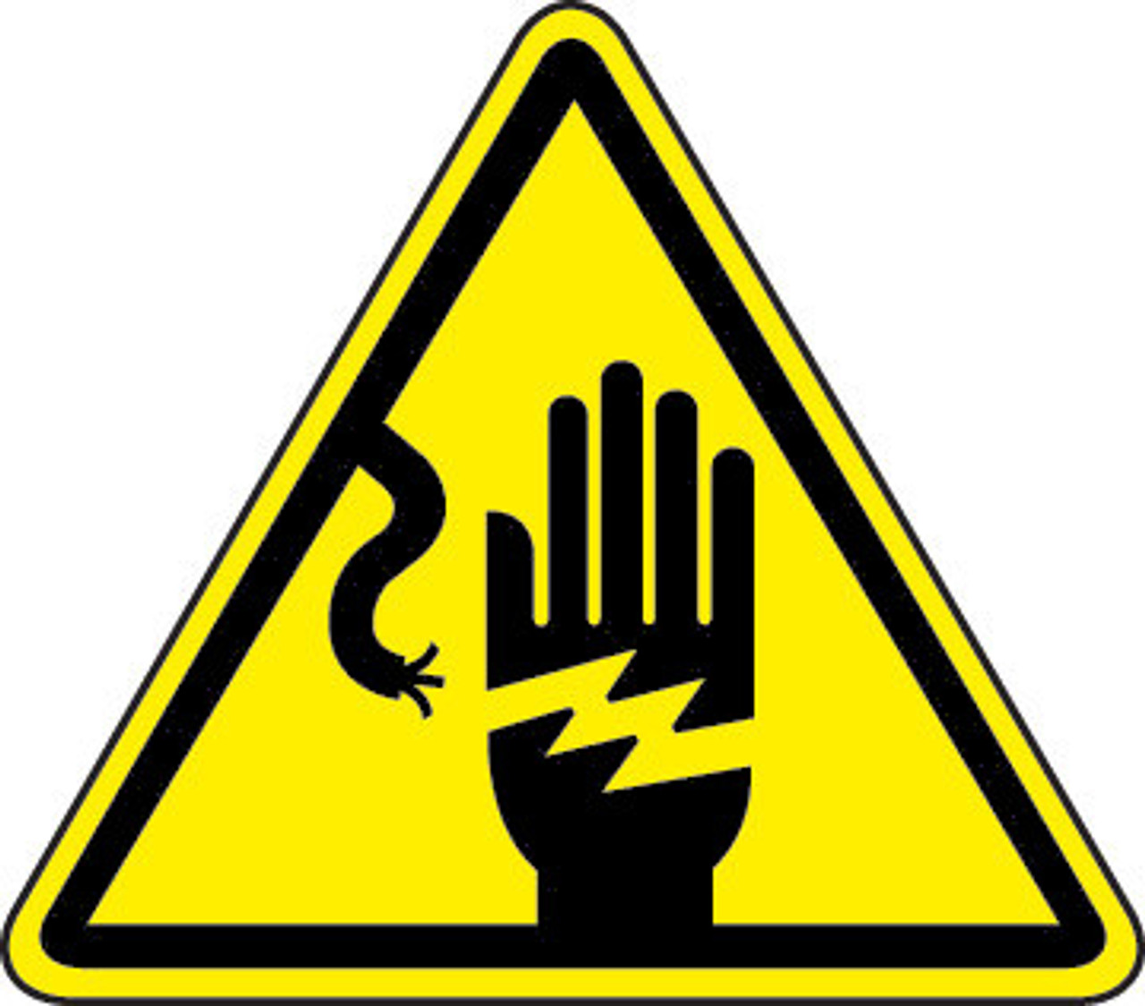 Electric Shock Hazard (ISO Triangle Hazard Symbol)