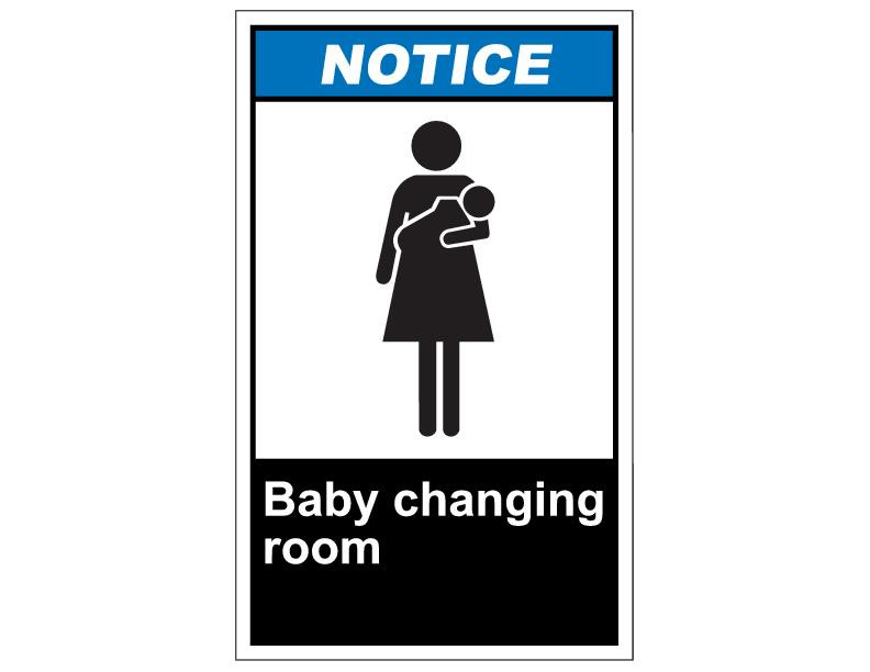 ANSI Notice Baby Changing Room