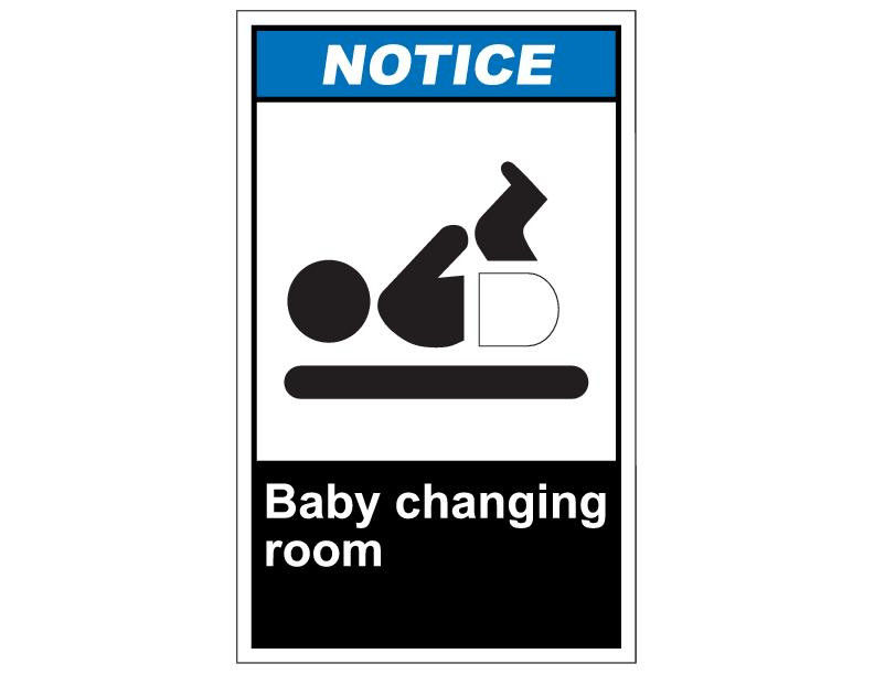 ANSI Notice Baby Changing Room