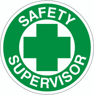 Safety Supervisor Hardhat Sticker