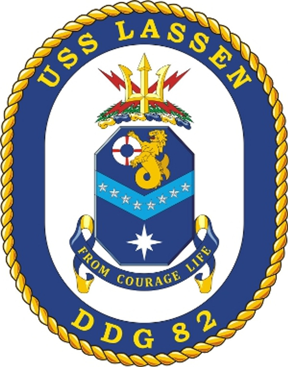 US Navy USS Lake Lassen DDG 82